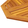 Dessus de table 70x70x2 cm octogonal bois massif d'acacia