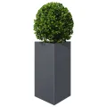 Jardinières 2 pcs anthracite triangulaire 50x43x75 cm acier