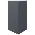Jardinières 2 pcs anthracite triangulaire 50x43x75 cm acier