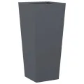 Jardinière anthracite 35x35x75 cm acier