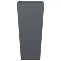 Jardinière anthracite 35x35x75 cm acier