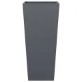 Jardinière anthracite 35x35x75 cm acier