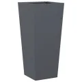 Jardinière anthracite 35x35x75 cm acier