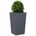 Jardinières 2 pcs anthracite 45x45x75 cm acier