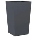 Jardinières 2 pcs anthracite 45x45x75 cm acier