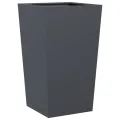 Jardinières 2 pcs anthracite 45x45x75 cm acier