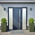Jardinières 2 pcs vert olive 45x45x75 cm acier