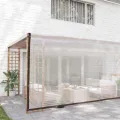 Bâche transparente avec œillets 6x6 m polyéthylène