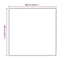 Bâche transparente avec œillets 6x6 m polyéthylène