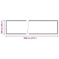 Bâche transparente avec œillets 1x8 m polyéthylène