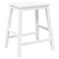 VidaXL Chaises de bar 2 pcs blanc bois massif d'hévéa