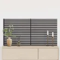 Panneaux muraux acoustiques 2pcs lattes 60,5x60cm placage chêne