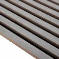 Panneaux muraux acoustiques 2pcs lattes 60,5x60cm placage chêne