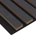 Panneaux muraux acoustiques 8pcs lattes 60,5x60cm placage chêne