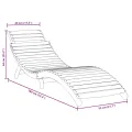 Chaises longues lot de 2 gris 184x55x64 cm bois massif acacia