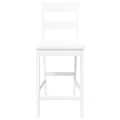 VidaXL Tabourets de bar 2 pcs blanc bois massif d'hévéa