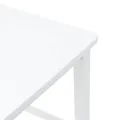 VidaXL Tabourets de bar 2 pcs blanc bois massif d'hévéa