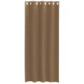 Rideaux en voile avec œillets 2 pcs marron clair