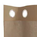 Rideaux en voile avec œillets 2 pcs marron clair
