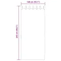 Rideaux en voile avec passe-tringles 2 pcs blanc