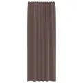 Rideaux en voile avec passants 2 pcs marron