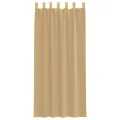 Rideaux en voile avec passe-tringles 2 pcs sable