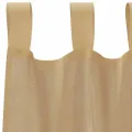 Rideaux en voile avec passe-tringles 2 pcs sable