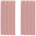 Rideaux en voile avec œillets 2 pcs rose 140x245 cm