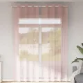 Rideaux en voile avec œillets 2 pcs rose 140 x 300 cm