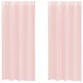 Rideaux en voile avec œillets 2 pcs rose clair 140x225 cm
