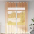 Rideaux en voile avec œillets 2 pcs orange 140x260 cm