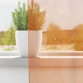 Rideaux en voile avec œillets 2 pcs orange 140x260 cm