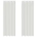 Rideaux en voile avec œillets 2 pcs blanc