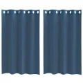 Rideaux en voile avec œillets 2 pcs bleu royal