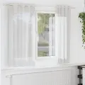 Rideaux en voile avec œillets 2 pcs blanc