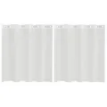Rideaux en voile avec œillets 2 pcs blanc