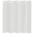 Rideaux en voile avec œillets 2 pcs blanc