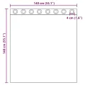 Rideaux en voile avec œillets 2 pcs blanc