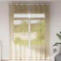 Rideaux en voile avec œillets 2 pcs sable