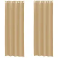 Rideaux en voile avec œillets 2 pcs sable
