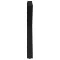 Pieds de table à manger 2 pcs noir 90x(72-73,3) cm acier