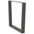 Pieds de table à manger forme de V 2 pcs 90x(72-73,3) cm acier