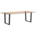 Pieds de table à manger forme de V 2 pcs 90x(72-73,3) cm acier