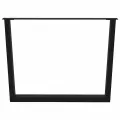 Pieds de table à manger forme de V 2 pcs noir 100x(72-73,3) cm