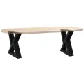 Pieds de table basse 2 pcs noir 40x(30-31,3) cm acier
