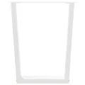Pieds de table à manger forme de V 3 pcs blanc 70x(72-73,3) cm