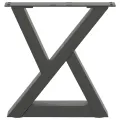 Pieds de table basse 2 pcs anthracite 40x(30-31,3) cm acier