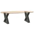 Pieds de table basse 2 pcs anthracite 40x(30-31,3) cm acier