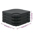 Base de parasol portable Sable/Eau 60 L