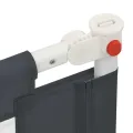 Barrière de sécurité de lit d'enfant Gris foncé 150x25 cm Tissu